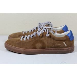 Oliver Cabell Low 1 Military Sneaker Brown Leather Suede Blue Mens EU 44 US 11